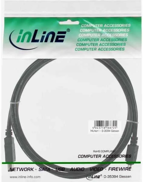 Intos InLine Firewire / DV kabelis IEEE1394, 400 Mbps, 1,8 m, 6/4 kontakto