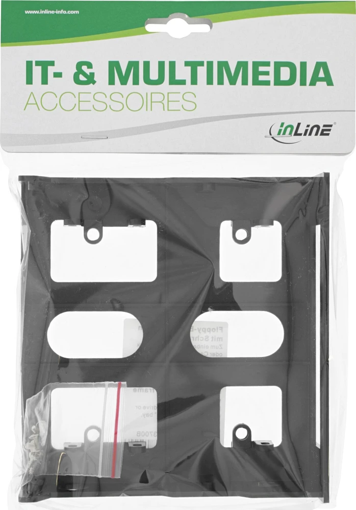 InLine® Floppy montavimo rėmas su varžtais, juodas