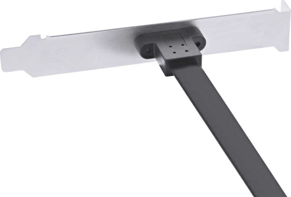 InLine lizdo laikiklis USB Type-C į USB 3.1 priekinį skydelį Key-A vidinis, 0,5 m