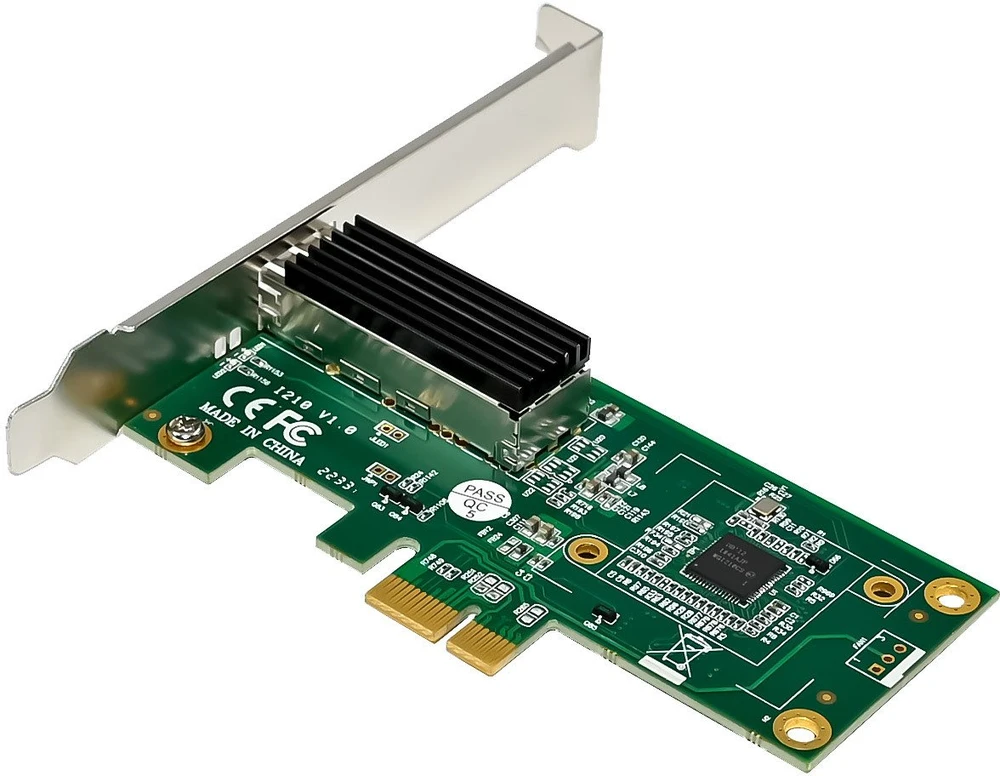 „InLine®“ gigabito tinklo adapteris, 1x SFP PCIe x1, įskaitant žemo profilio tvirtinimo plokštę