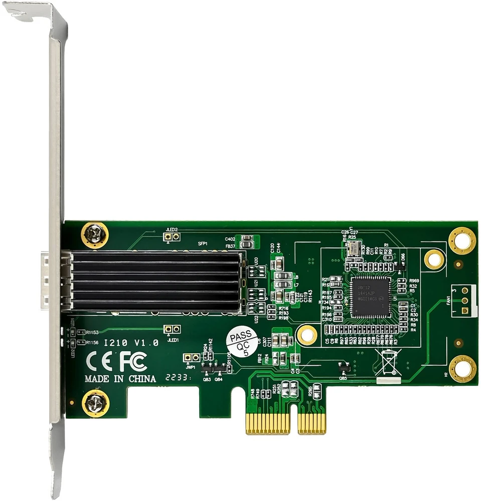 „InLine®“ gigabito tinklo adapteris, 1x SFP PCIe x1, įskaitant žemo profilio tvirtinimo plokštę