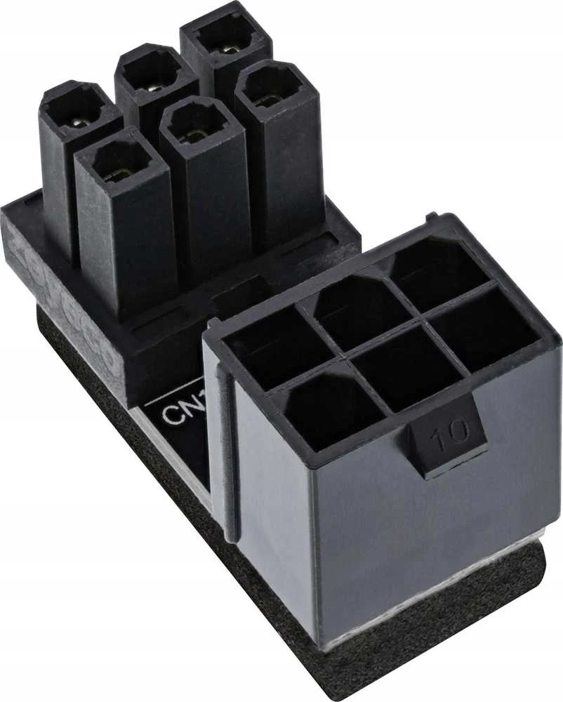 Inline Internal Grafikos plokštė Power Adapteris, ATX 6-pin Plug / Socket (rotated)