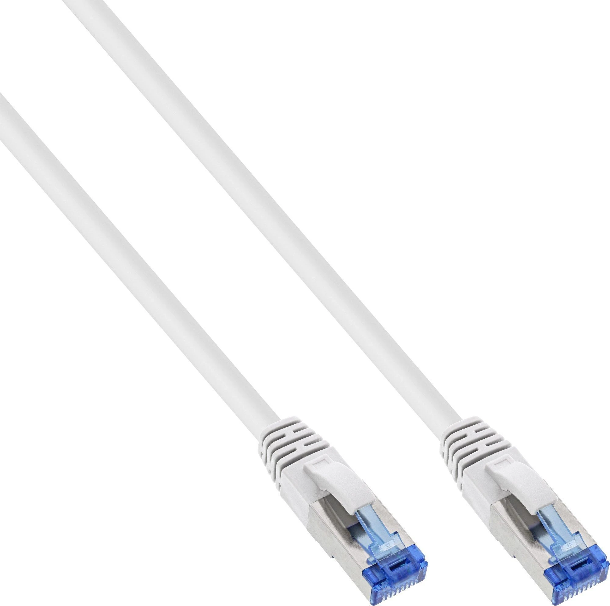 InLine Komutacinis kabelis - S / FTP (PiMf) - Kat.6A - 500MHz - Be halogenų - Varis - Baltas - 15m (76815W)