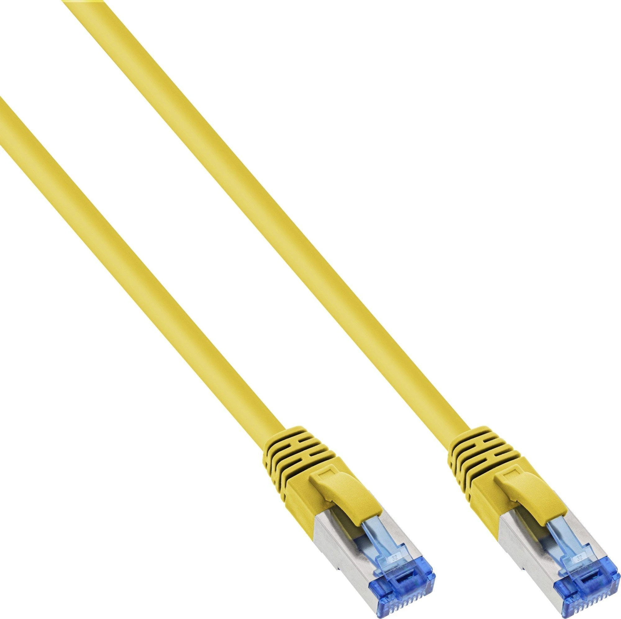 InLine Komutacinis kabelis - S / FTP (PiMf) - Cat.6A - 500MHz - Be halogenų - Varis - Geltona - 15m (76815Y)