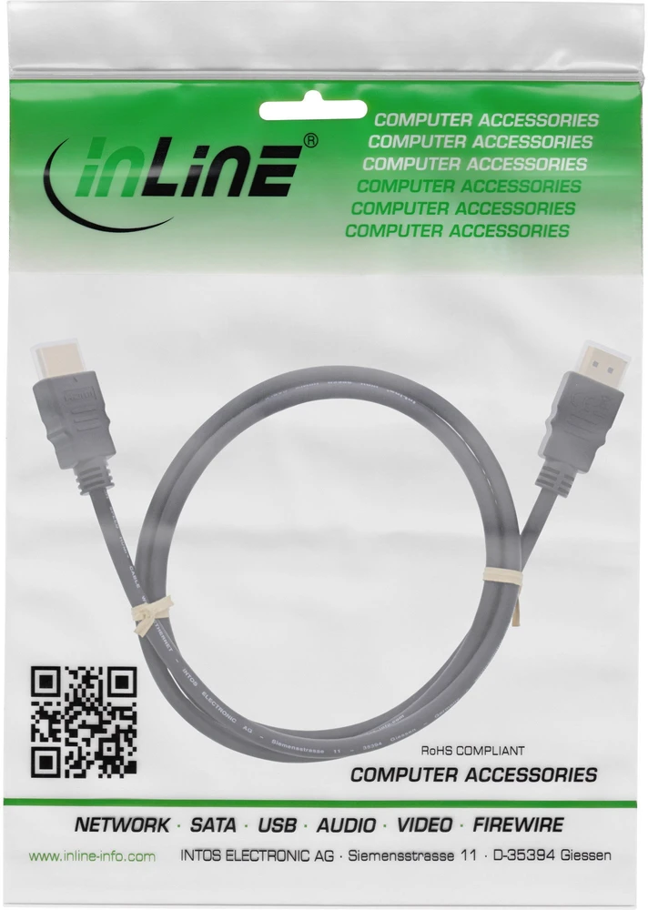 InLine HDMI kabelis pakuotėje