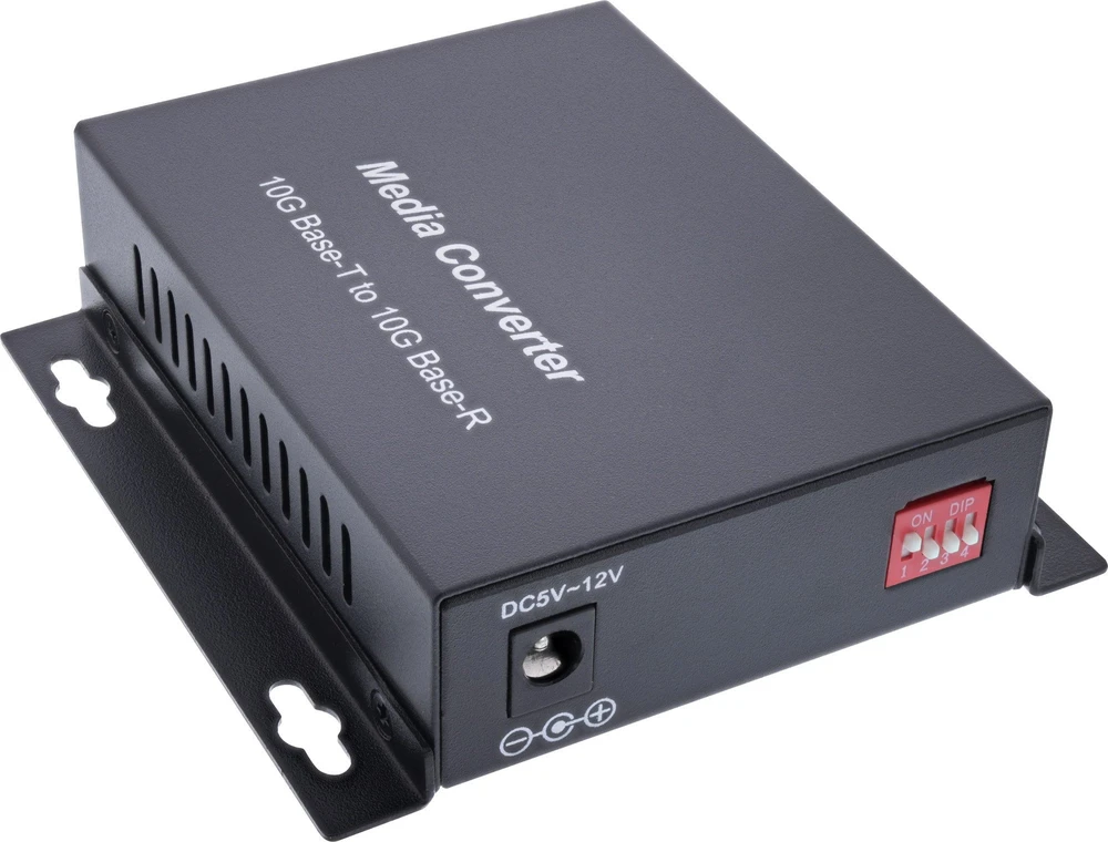 Inline Įmontuotas šviesolaidinis keitiklis Tinklo medijos keitiklis 10Gb/s TP į SFP+ šviesolaidį (LC Duplex) MM 300m