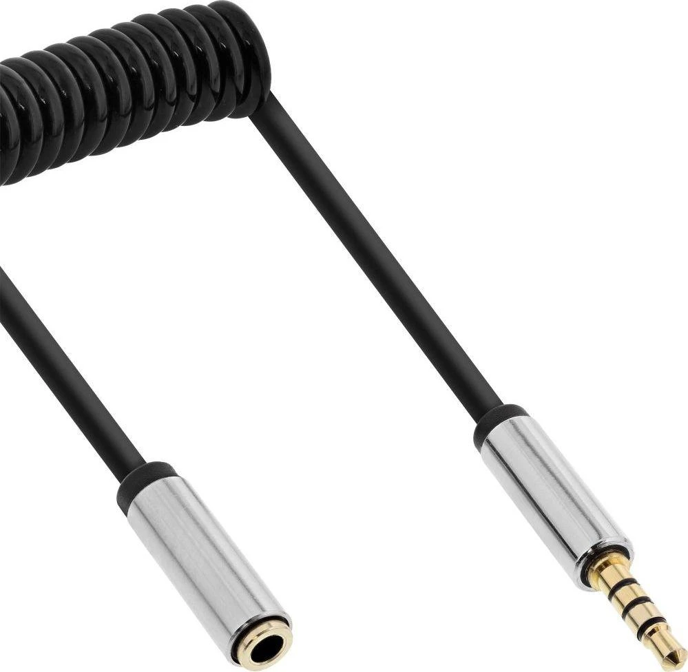 Kabelis InLine Jack 3.5mm - Jack 3.5mm 1m sidabrinė (99281)