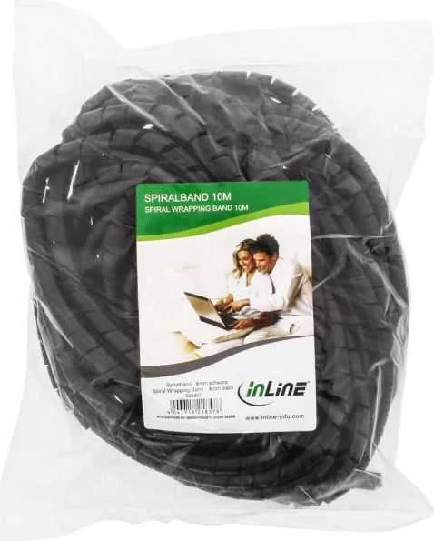 InLine spiral cable wrap, juodas – 18mm x 10m