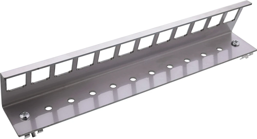 „InLine Keystone SNAP-In“ 12 krypčių modulinis metalinio DIN bėgelio laikiklis