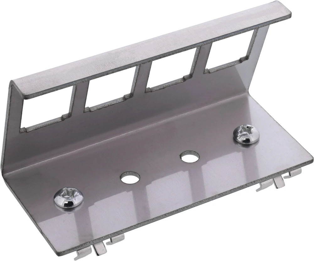 „InLine Keystone SNAP-In“ 4 krypčių modulinis metalinis DIN bėgelio laikiklis
