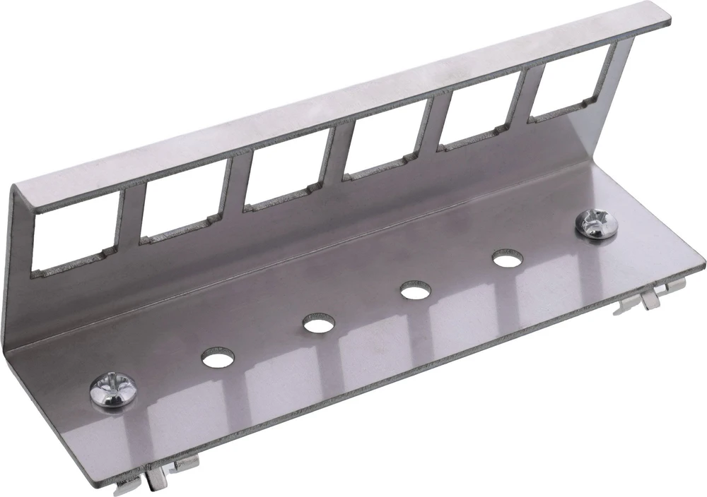„InLine Keystone SNAP-In“ 6 krypčių modulinis metalinis DIN bėgelio laikiklis