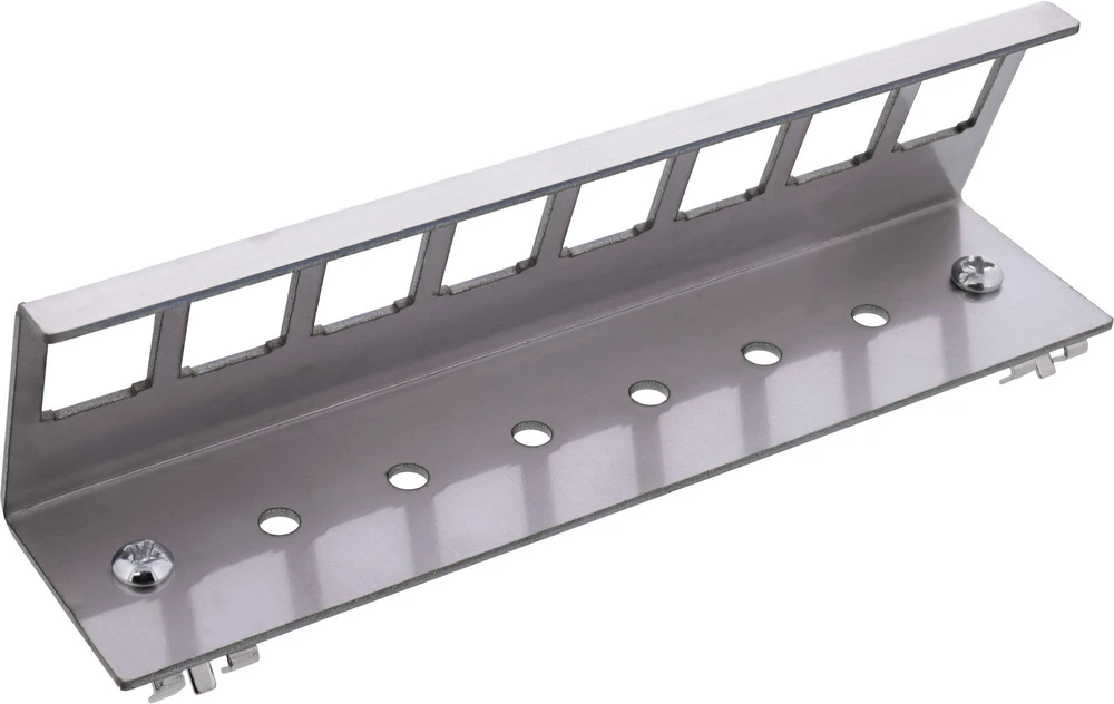 „InLine Keystone SNAP-In“ 8 krypčių modulinis metalinis DIN bėgelio laikiklis