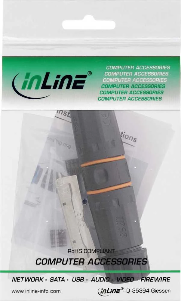 InLine ® Lauko jungtis Cat.6A atspari vandeniui IP68