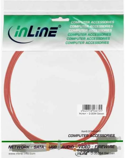 InLine Fiber Optic Patchcord LC/SC, 50/125 µm, OM2 5m (88645)