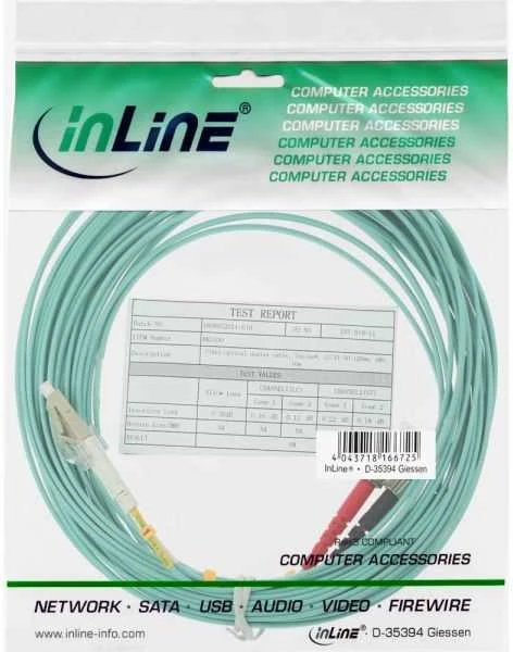 InLine šviesolaidinis laidas LC/ST 50/125 µm OM3 10m (88510O)