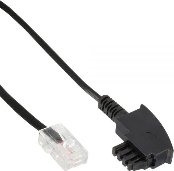 InLine TAE-F kabelis DSL maršrutizatoriui, TAE-F kištukas prie RJ45 8P2C - 20m