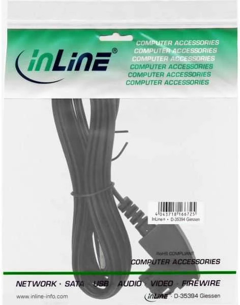 InLine TAE-F kabelis skirtas DSL maršrutizatoriui, TAE-F jungtis prie RJ45 8P2C - 15m