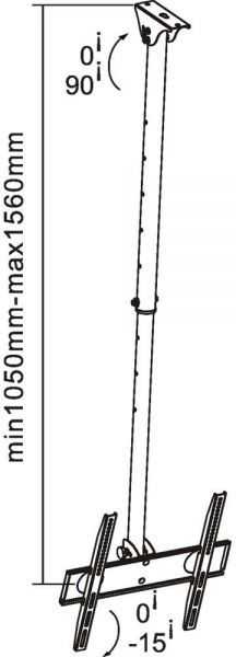 InLine Laikiklis sufitowy 23149A 32'' - 55''