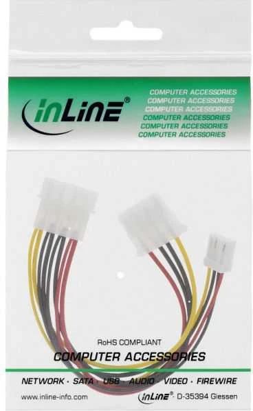 „InLine Molex“ – 4 kontaktų diskelis, 0,13 m, daugiaspalvis (29658)
