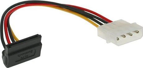 „InLine SATA“ maitinimo adapterio kabelis į 4 kontaktų „Molex“, pakreiptas į viršų