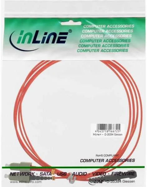 „InLine“ šviesolaidinis laidas MTRJ/SC, 50/125 µm, OM2, 5 m (87255)