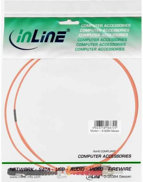 Inline Linijinis šviesolaidinis laidas MTRJ/ST , 50/125 µm, OM2, 2 m (87352)