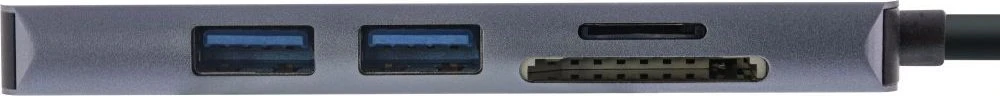 InLine daugiafunkcis šakotuvas USB 3.2, 2x USB-A, HDMI, kortelių skaitytuvas
