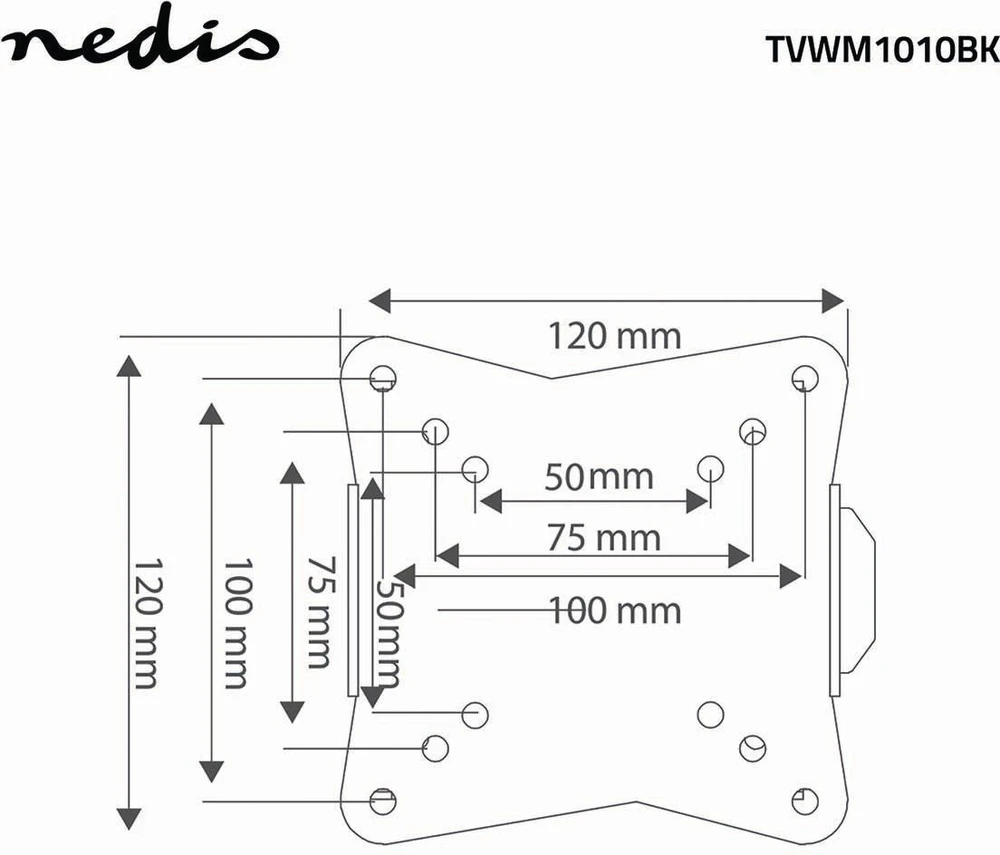 Nedis laikiklis televizoriui 13-27" / 30kg