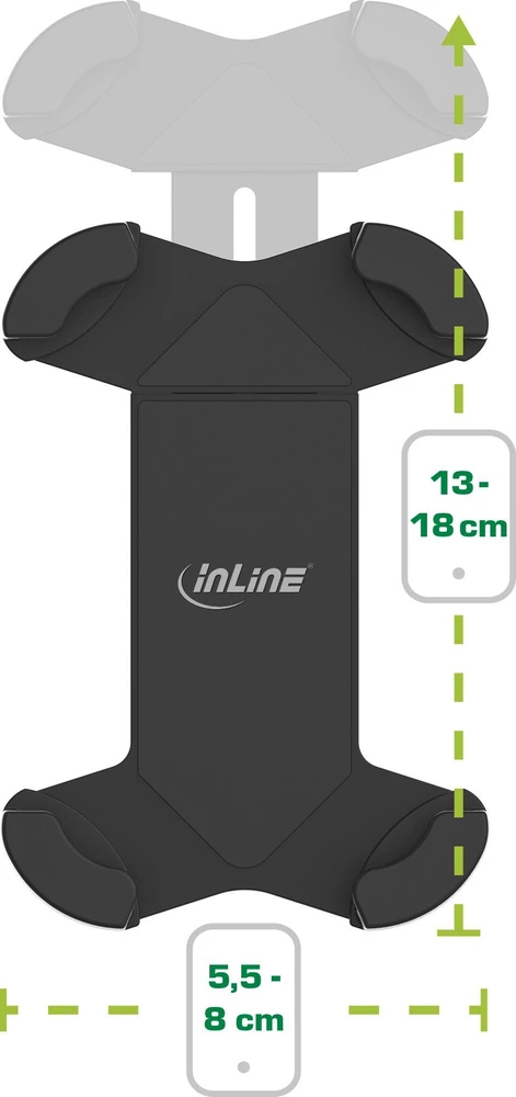 InLine® One Click Easy 3 Drive & Ride rinkinys su universaliu spaustuku ir ventiliacijos grotelių segtuku