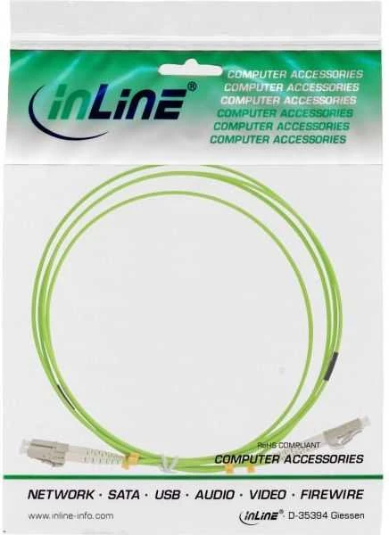 Inline Linijinis šviesolaidinis dvipusis kabelis LC/LC 50/125Âµm OM5 0,5m