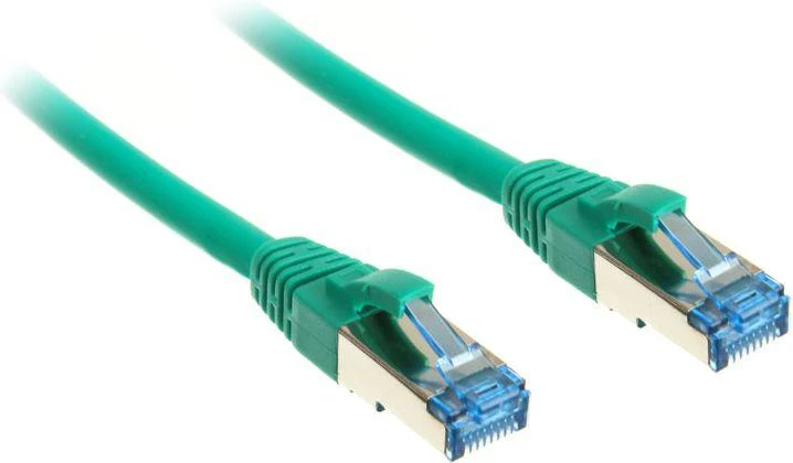 InLine patch kabelis Cat.6A, S/FTP (PiMf), 500MHz, žalias - 10m