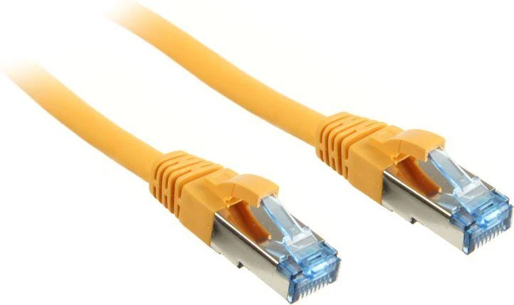 InLine Patch tinklo kabelis Cat.6A, S/FTP (PiMf), 500MHz, geltona, 10m (76800Y)