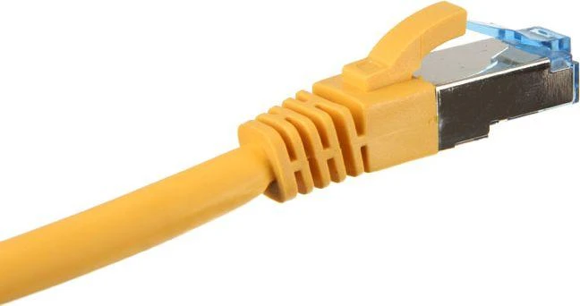 InLine Patch tinklo kabelis Cat.6A, S/FTP (PiMf), 500MHz, geltona, 7,5m (76807Y)