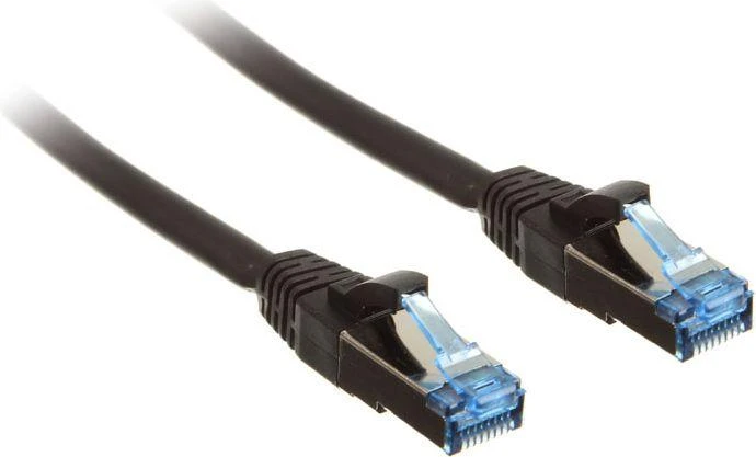 InLine Komutacinis kabelis Cat.6A, S/FTP (PiMf), 500MHz, juodas – 3m