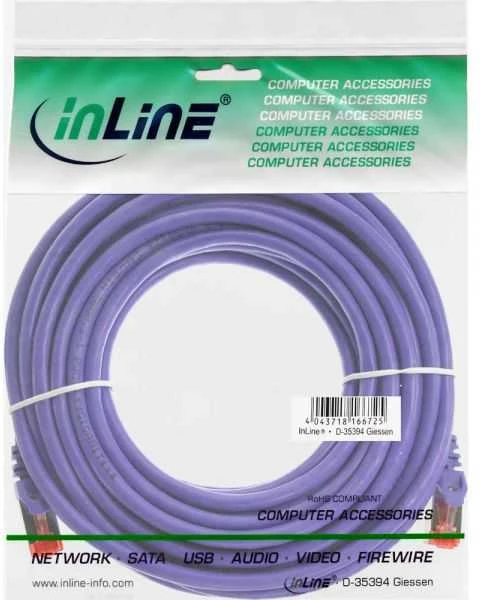 InLine Komutacinis kabelis S/FTP PiMF Cat.6 PVC vario violetinis 7,5m - 76407P