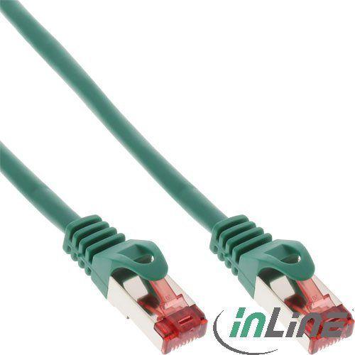InLine patch cable Cat.6, S/FTP (PiMf), 250MHz, žalias - 1m
