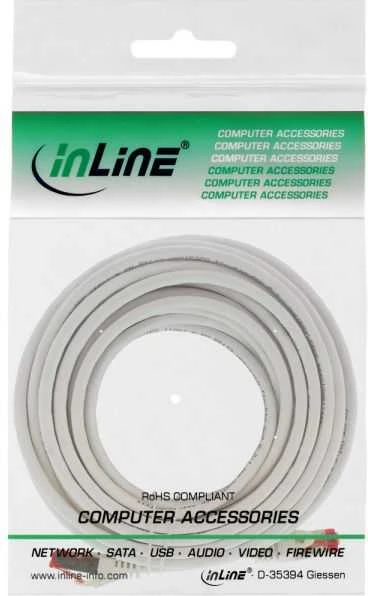 InLine Patchcord S/FTP, PiMF, Cat.6, 250MHz, be halogenų, balta 5m (76905W)