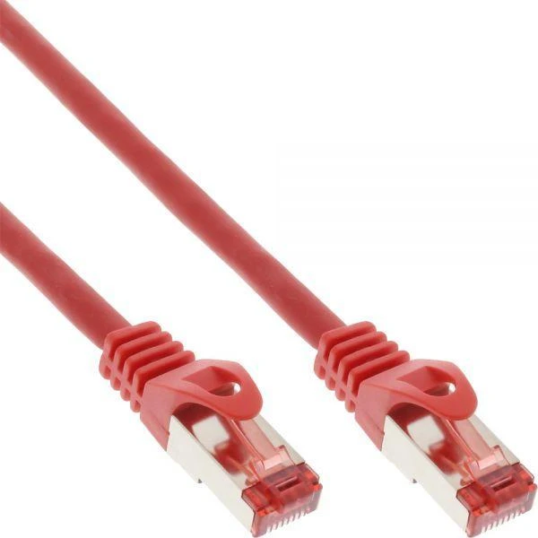 InLine Patchcord S/FTP, PiMF, Cat.6, PVC, raudona 15m (76415R)