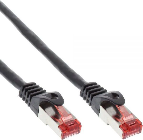 InLine Patchord Crosover S/FTP, Cat.6, juoda, 15m (73615X)