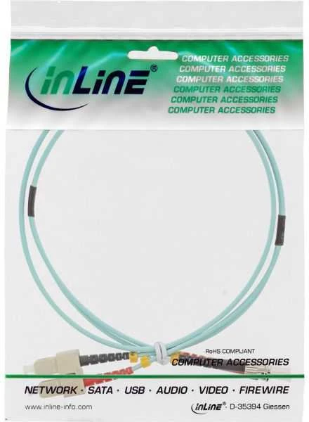 Inline Linijinis šviesolaidinis patchcord SC/ST, 50/125 µm, OM3 5m (82505O)