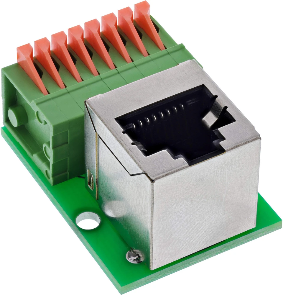 InLine RJ45 lizdas Push-In jungčiai 8 kontaktų Cat.5e kampuotas