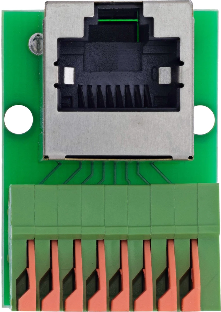 InLine RJ45 lizdas Push-In jungčiai 8 kontaktų Cat.5e kampuotas