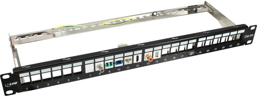 InLine® RJ45 Keystone Jack Snap-In modulis Cat.6a