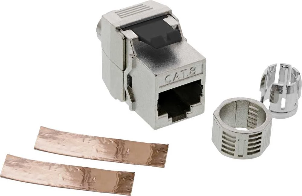 InLine® RJ45 Keystone Jack Snap-In modulis Cat.8.1