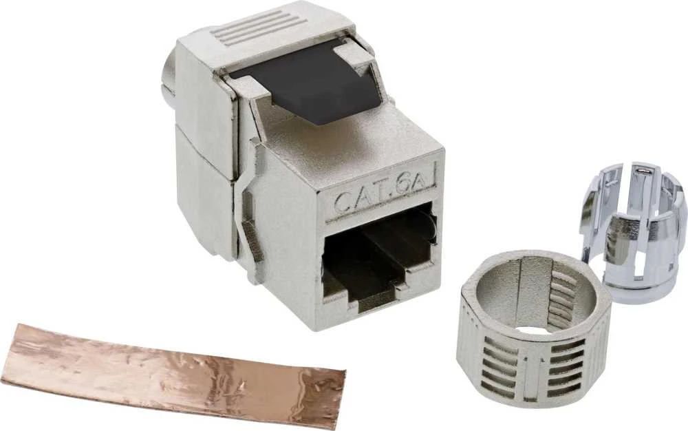 InLine® RJ45 Keystone Jack Snap-In modulis Cat.6a