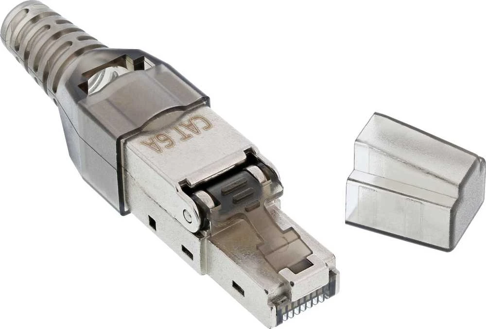 „InLine ®“ RJ45 kištukas, Cat.6A, 500 MHz, montuojamas lauke, ekranuotas