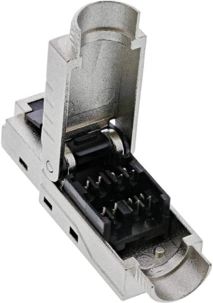 InLine ® RJ45 plug Cat.8.1 2000 MBM, lauko montuojamas, ekranuotas, su užsukamu dangteliu