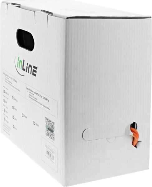 InLine montavimo kabelis S/FTP, PiMF, Cat.7a, AWG23, 1200MHz, be halogenų, oranžinis, 50m (77050I)