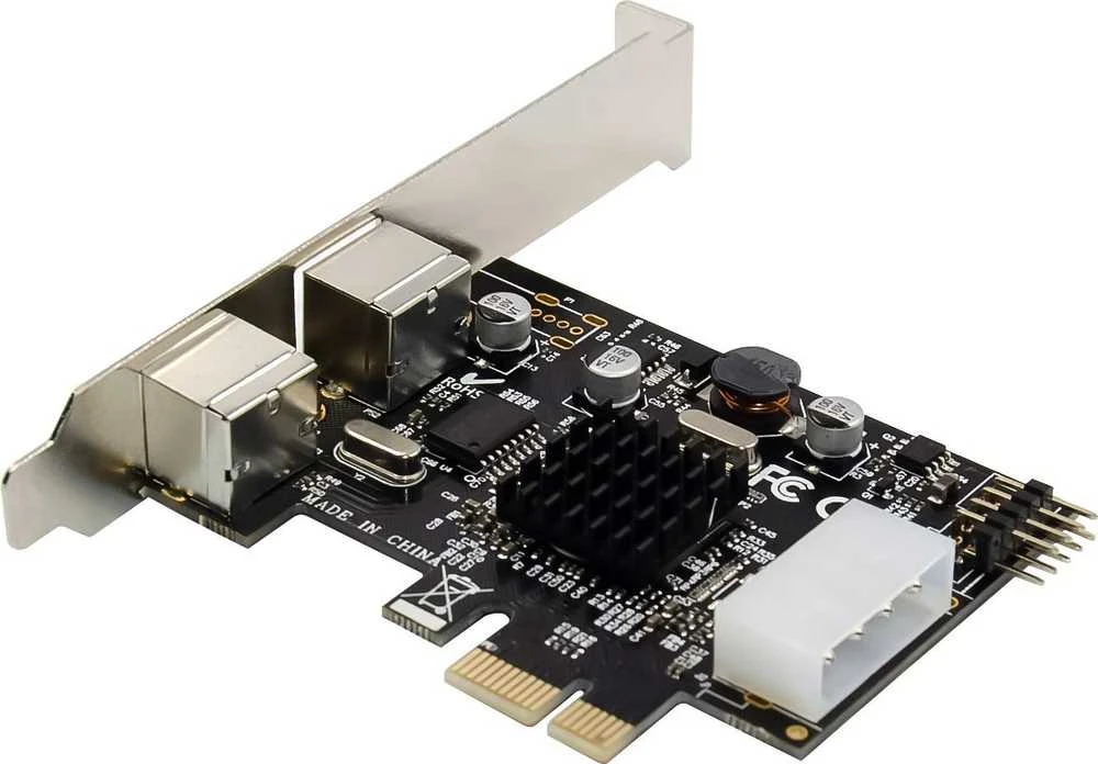 „InLine®“ valdiklio 2x PS/2 PCIe (PCI-Express) sąsajos plokštė