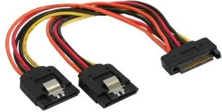InLine SATA Power Y kabelis SATA Latch - 0,15 m